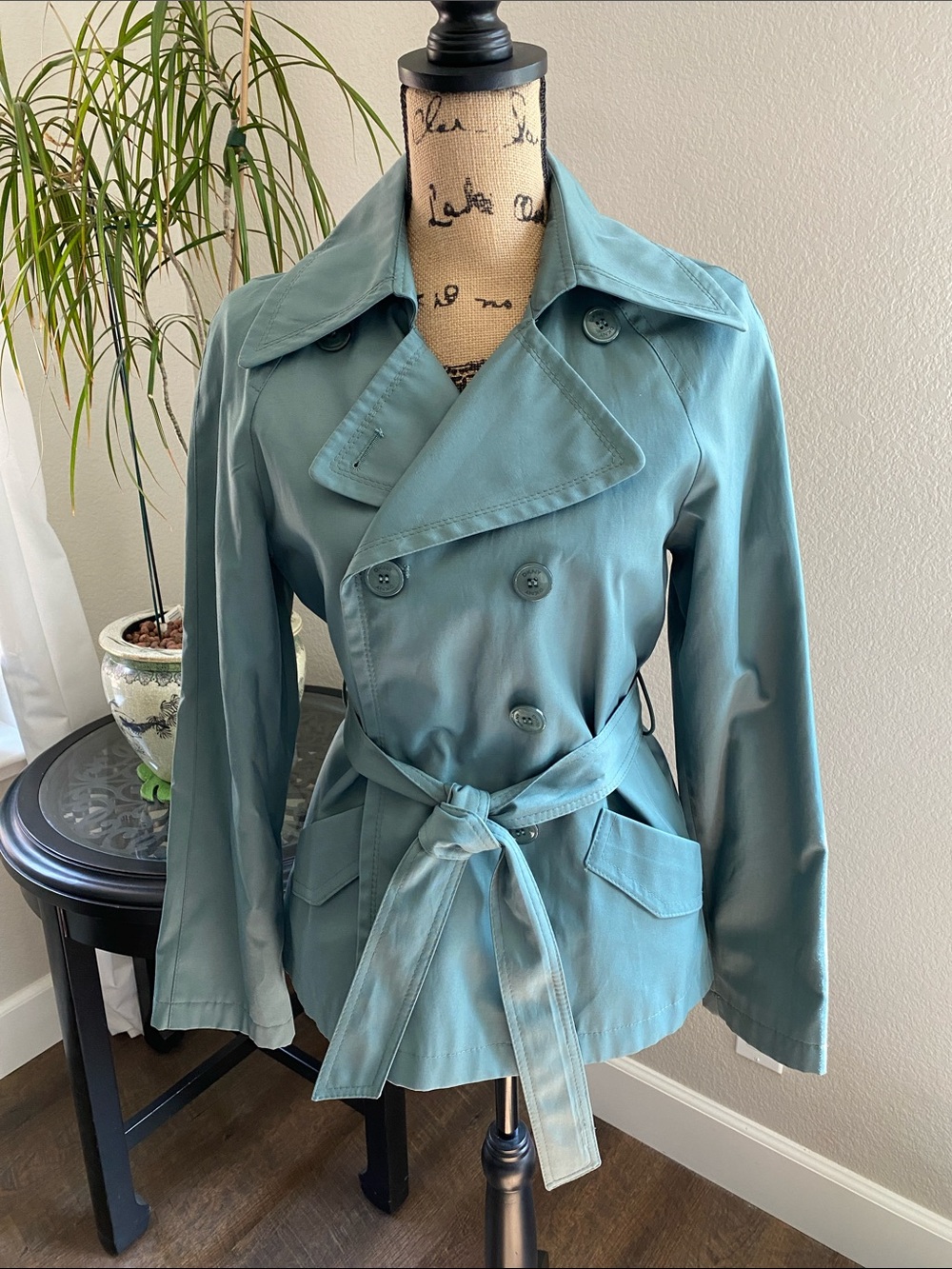 DKNY Short Trench Coat